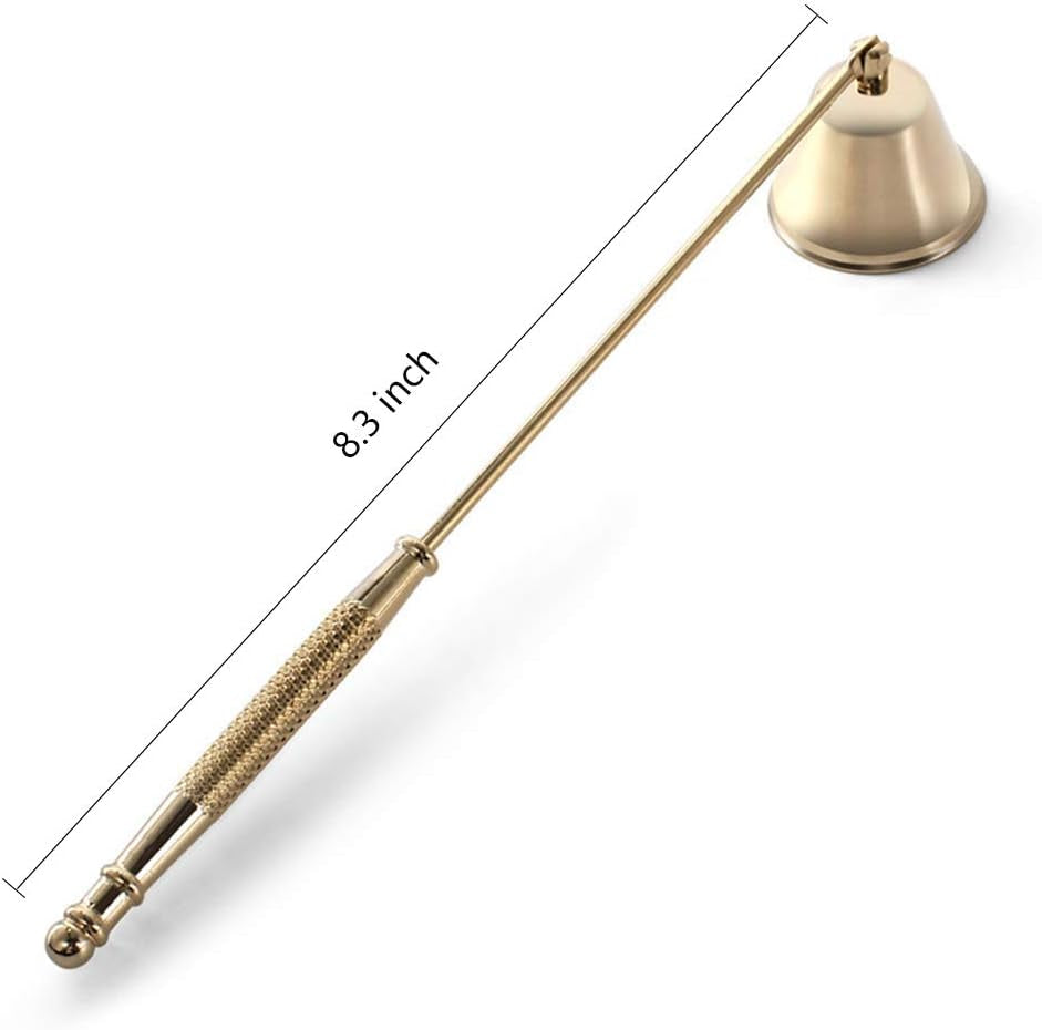 The Fable & Forge Antique Gold Candle Snuffer