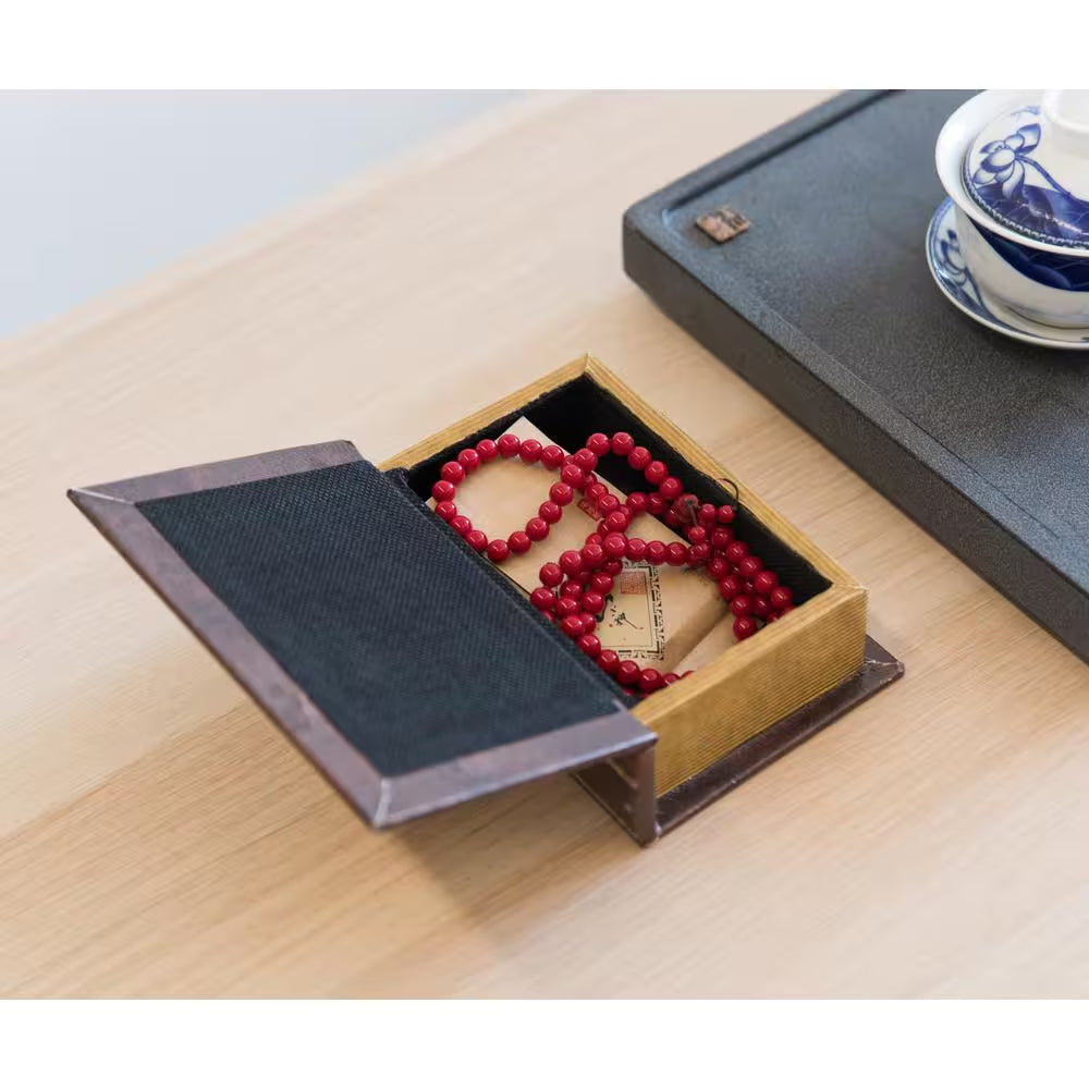 The Fable & Forge Vintage Book Style Hidden Storage Box